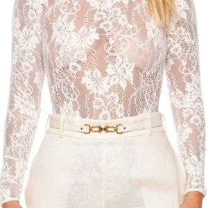 NEW ZimmermannLuminosity Lace Bodysuit